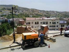 مضخة هيدروليكية خلاطة الخرسانة مع النطاط